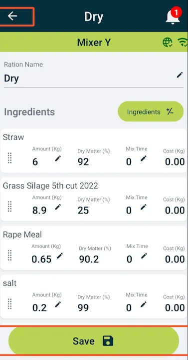 adjust ration size 7