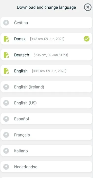 change language 7