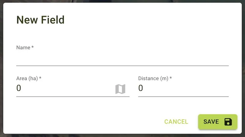 Map field
form