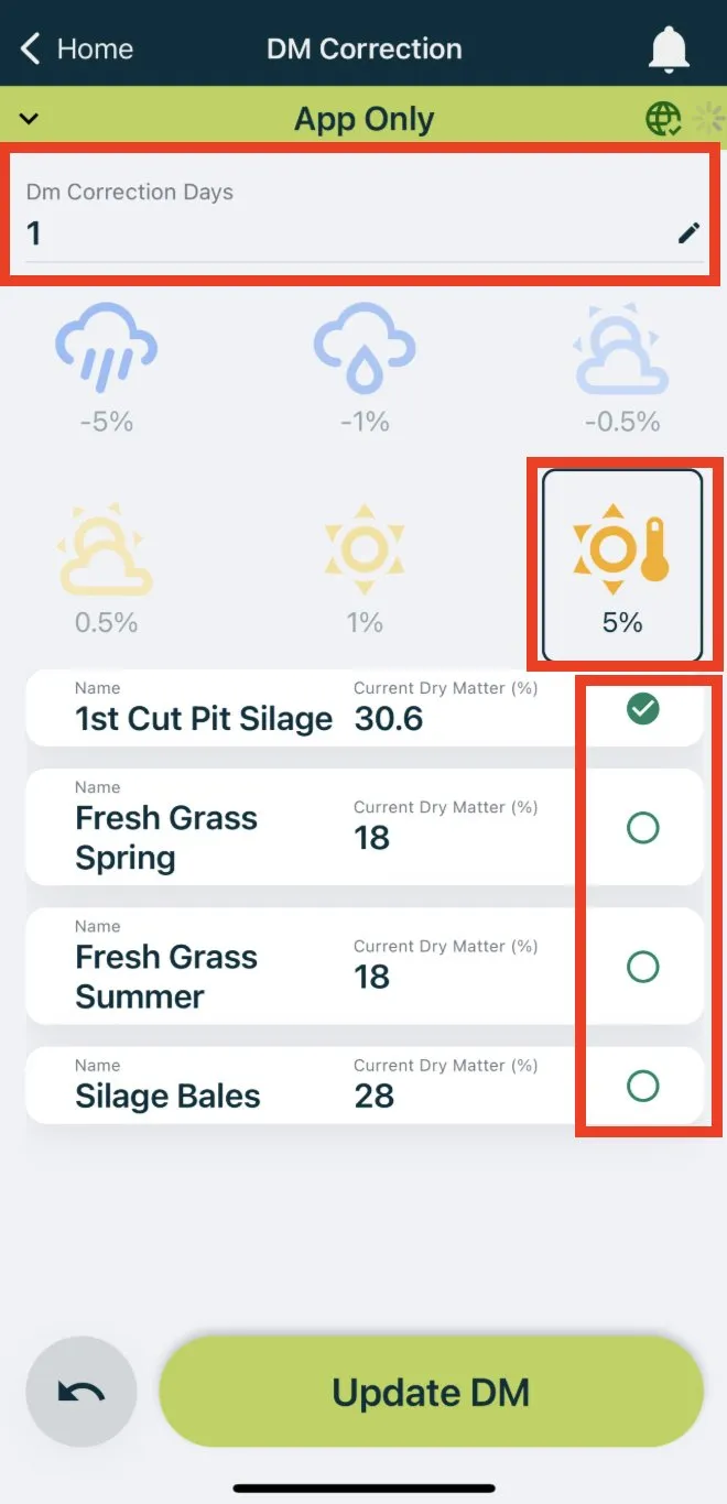 selecting ingredients