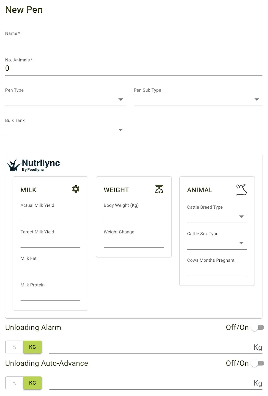 List pen form