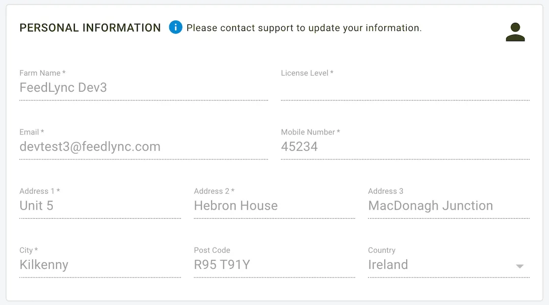 Personal Information
