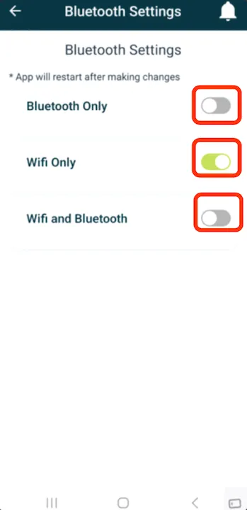 turning on Bluetooth